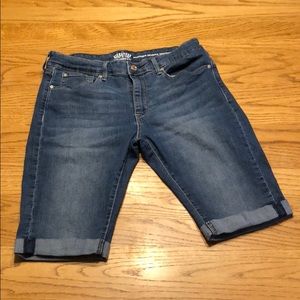 Knee Length Jean Shorts